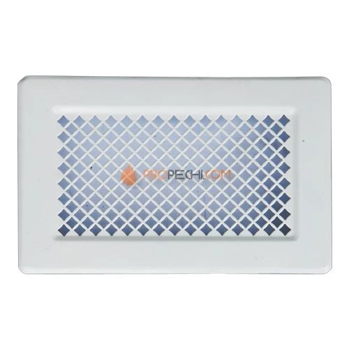 Решетка каминная стальная Белая 105х170 Tarnavva