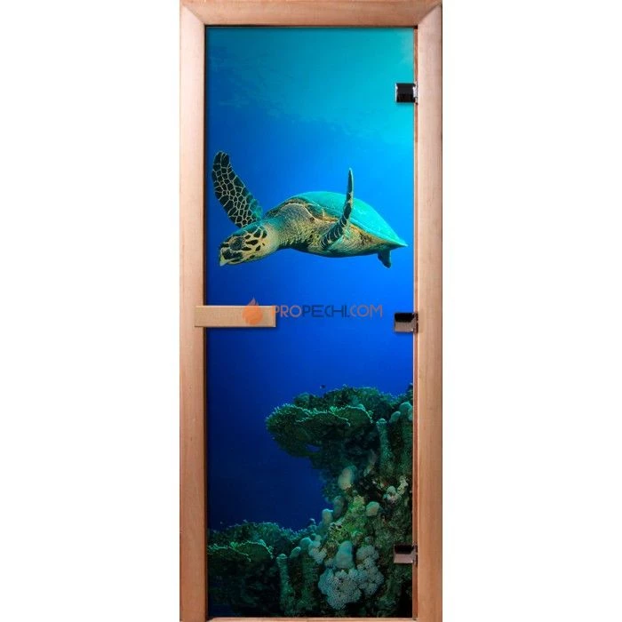 Дверь для бани DoorWood Фотопечать А086, 2100x700 мм