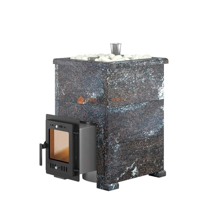 Дровяная печь для бани Эверест Steam Master 18 INOX Амфиболит, S-40