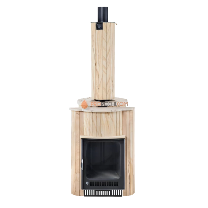 Дровяная печь для бани Ферингер Оптима до 28 м³ - Окаменевшее дерево цельный