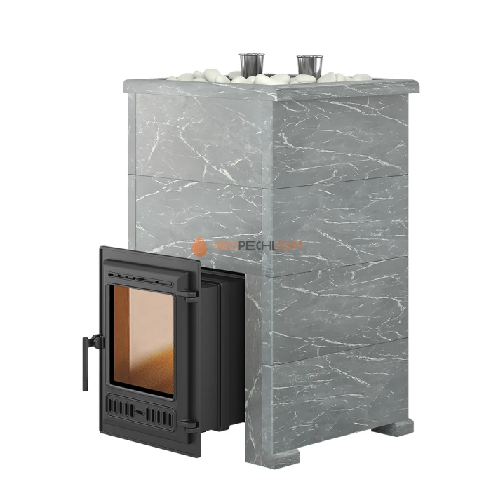 Чугунная печь для бани Эверест Steam Master 38 Талькохлорит, S-40