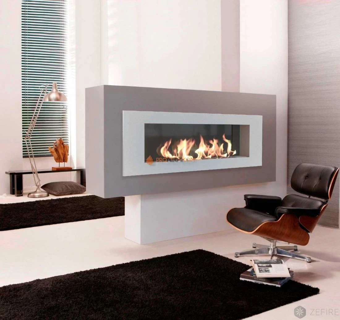 Биокамин Zefire Elliot 1200 белый со стемалитом