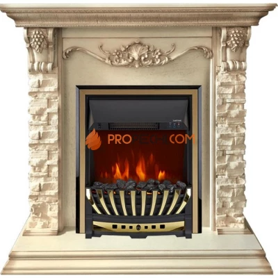 Каминокомплект Royal Flame Adriana - Cлоновая кость с очагом Aspen Gold
