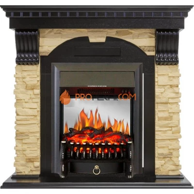 Каминокомплект Royal Flame Dublin - Венге / Сланец с очагом Fobos FX M Black