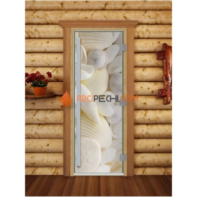 Дверь для бани DoorWood Престиж Фотопечать А099, 2000x800 мм