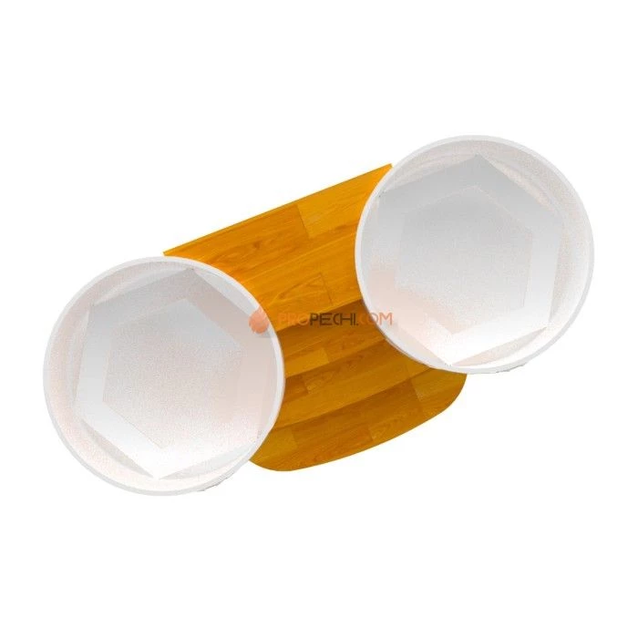 Подиум BentWood на 2 купели D 1,5 СЛ натуральный