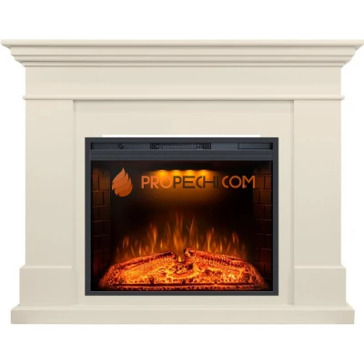 Каминокомплект Royal Flame California - Слоновая кость с очагом Emerald 28