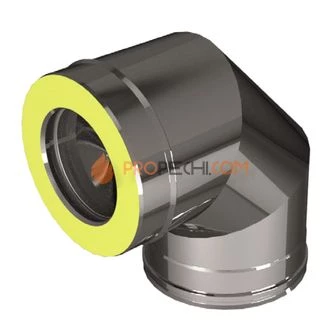 Отвод 90° D115/210, AISI 321/оцинкованная сталь (Вулкан)