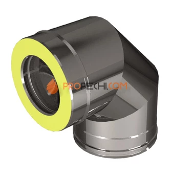 Отвод 90° D115/210, AISI 321/оцинкованная сталь (Вулкан)