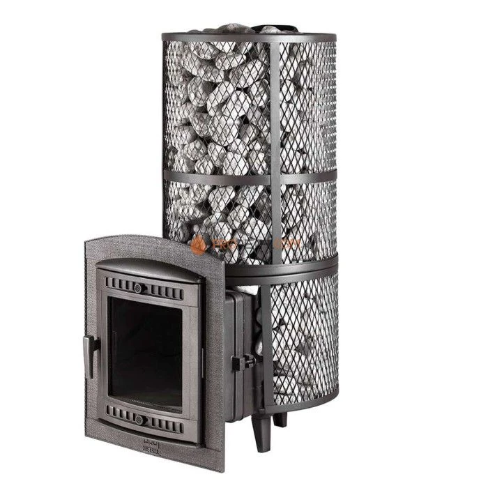 Чугунная печь для бани Атмосфера XXL Сетка нержавеющая
