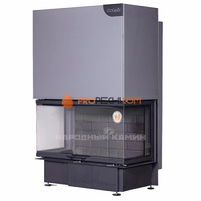 ДЕЛЬТА 1000КB три стекла черный шамот