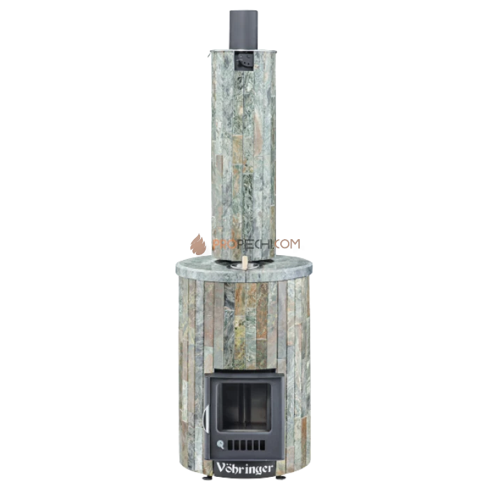 Дровяная печь для бани Ферингер Уют-18 до 18 м³ - Жадеит наборный
