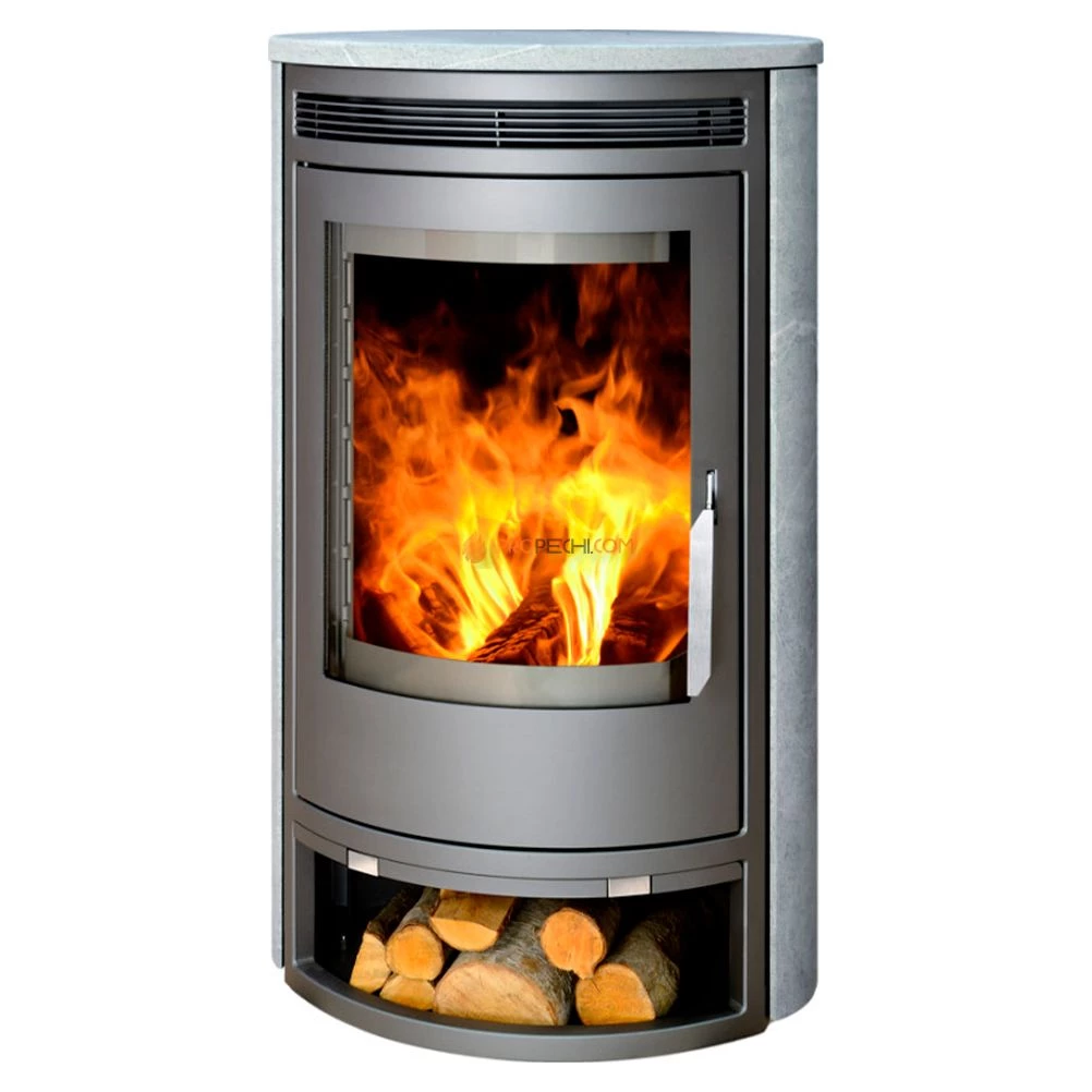 Печь-камин ABX Arktis 8 серая талькохлорит