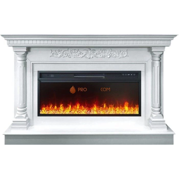 Каминокомплект Royal Flame Sicilia - Белый (Ширина 1530мм) с очагом Vision 42 LED