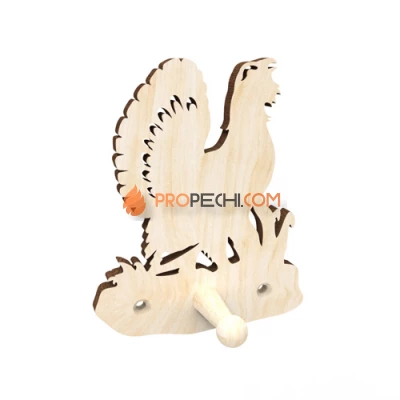 Крючок Глухарь светлый, фанера