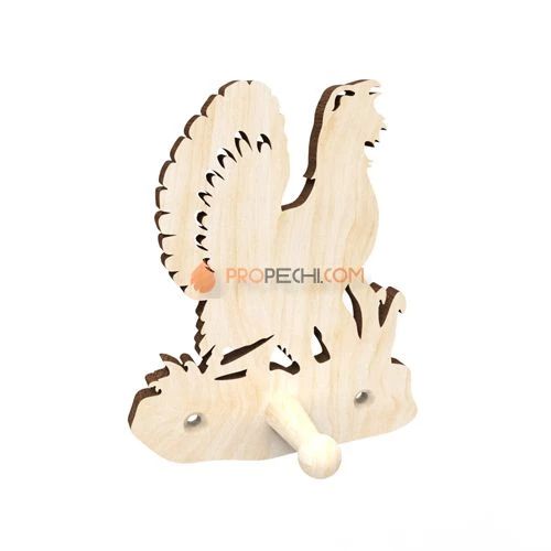 Крючок Глухарь светлый, фанера