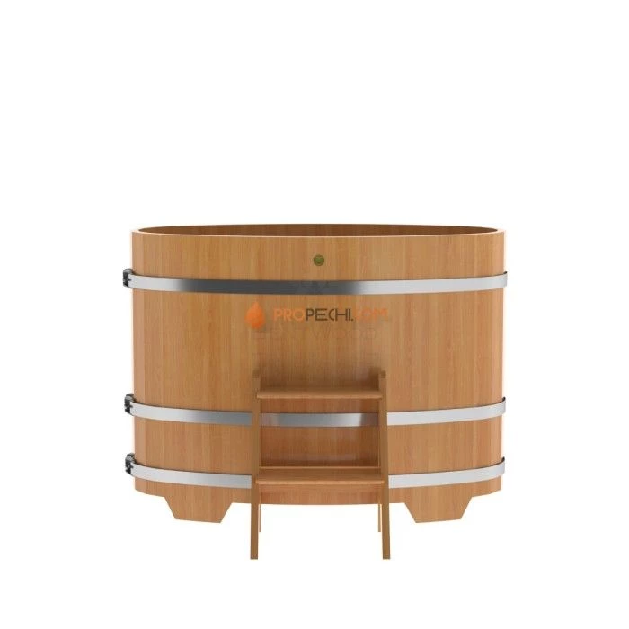 Купель BentWood овальная из натуральной лиственницы 0,69х1,31