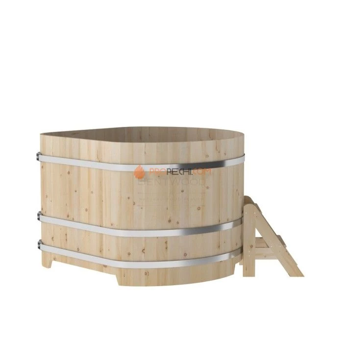 Купель BentWood угловая из кедра 1,53х1,53 стандарт