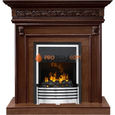 Каминокомплект Dimplex Valletta - Темный дуб с очагом Flagstaff