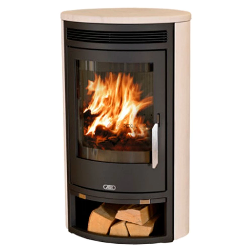 Печь-камин ABX Arktis 8 черная мокка крем