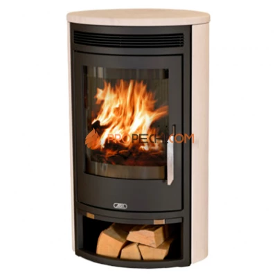 Печь-камин ABX Arktis 8 черная мокка крем