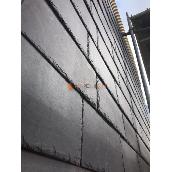 Панель Сланец чёрный натуральный скол (200х400мм) упак. (20шт/1,6м2)