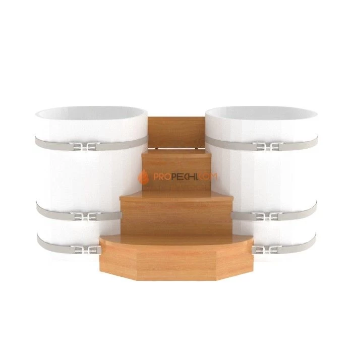 Подиум BentWood на 2 купели 0,76х1,16 из натуральной лиственницы