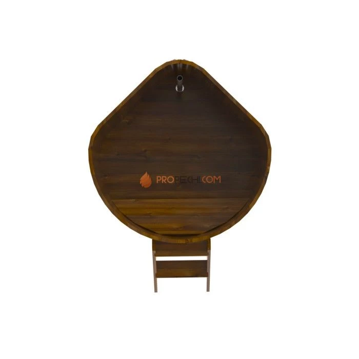 Купель BentWood угловая из мореной лиственницы 1,19х1,19 Рустик