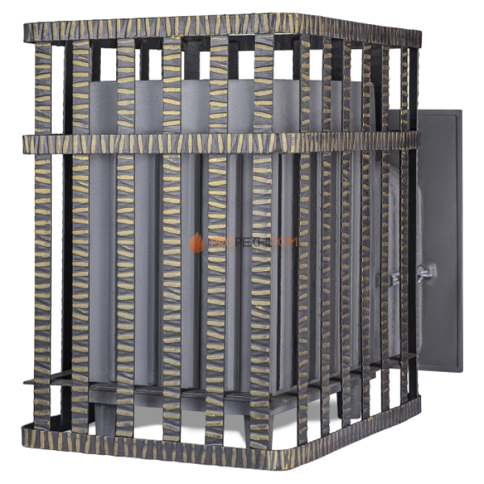 Чугунная печь для бани Гефест Гроза 24П в сетке