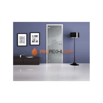 Стеклянная межкомнатная дверь DoorWood с фотопечатью Ral 9018, 2000х800 мм