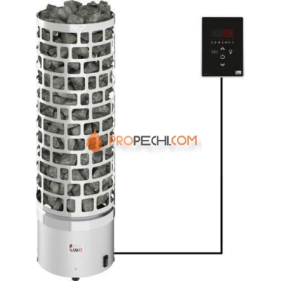 Электрическая печь SAWO ARIES ARI3-45Ni2-P 4.5 кВт (встроенный блок мощности, пульт покупается отдельно)