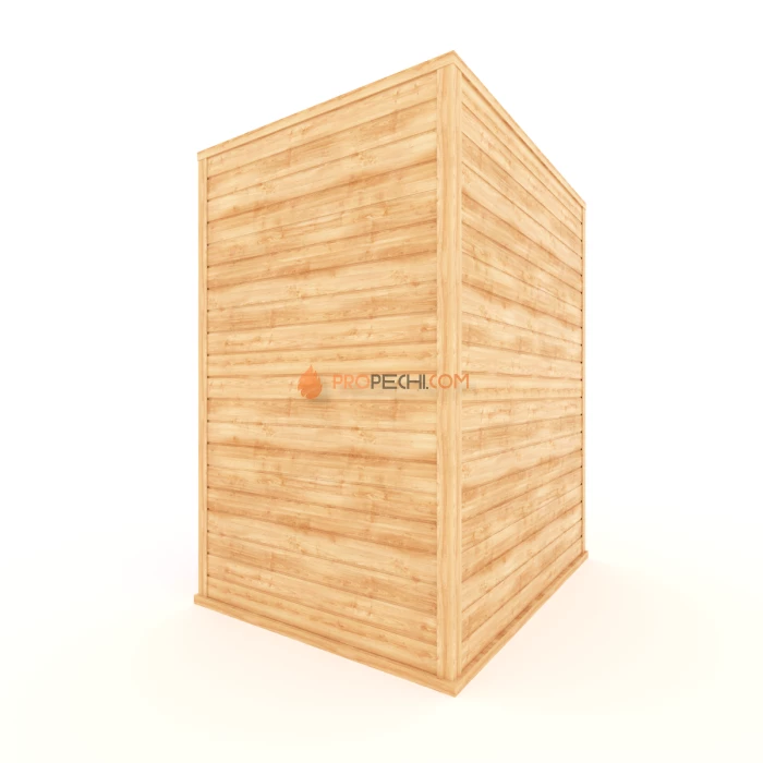 Финская сауна НКЗ 6-местная прямая 180x170x200 см, вход со стороны 170 см