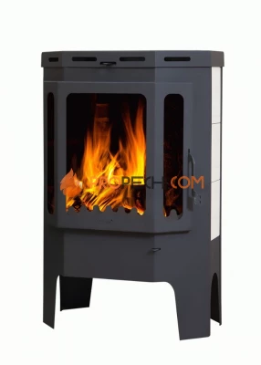 Печь-камин ЭкоКамин Бавария Призматик пристенно-угловая