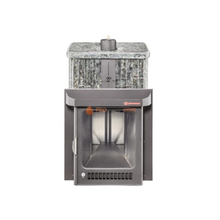 Дровяная печь для бани Ферингер Квадра До 25 м³ - Пироксенит наборный