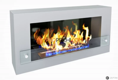 Биокамин Zefire Constant 900 белый со стемалитом