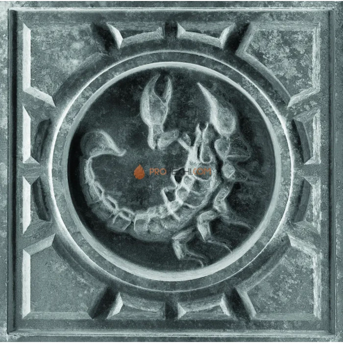 Изразец Скорпион 606 Talc