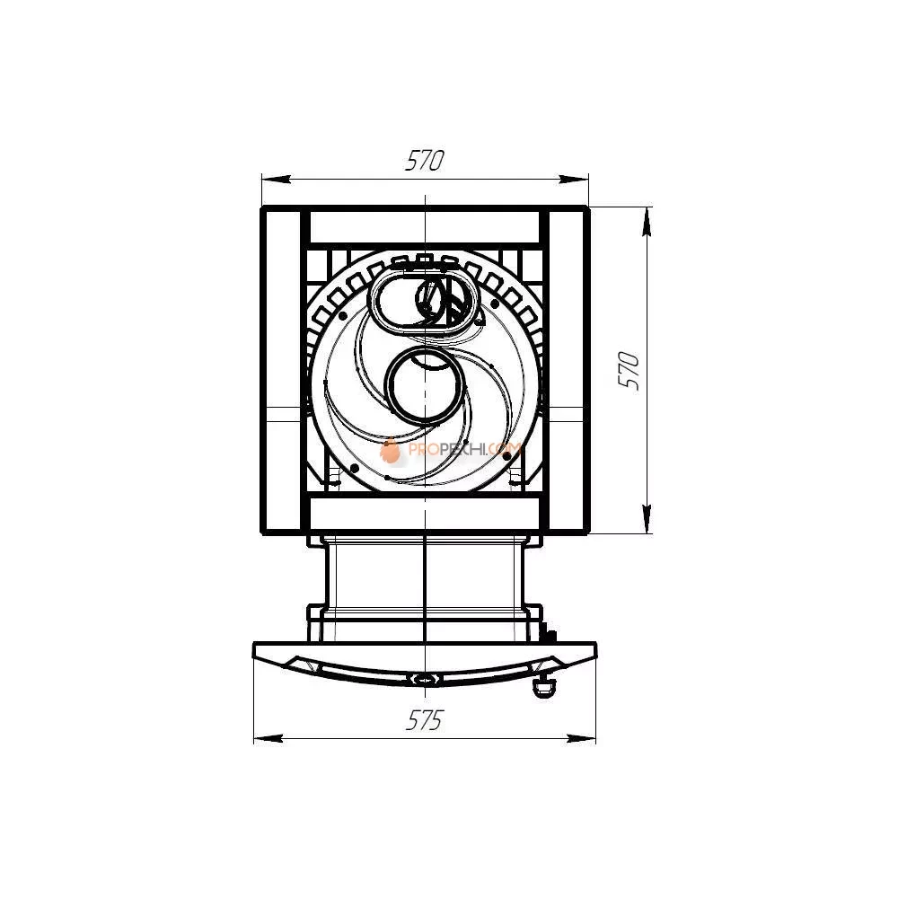 Печь банная "Атмосфера L" в облицовке "Амфиболит"