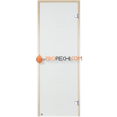 Дверь для бани Harvia STG 7x19 коробка осина, прозрачное стекло