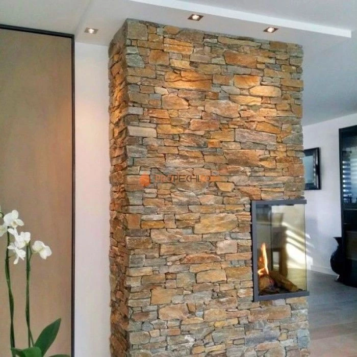 Панель из грубого камня Кварцит Мультиколор (550х200мм) упак. (4шт/0,44м2)