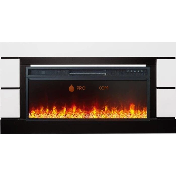 Каминокомплект Royal Flame Modern 42 - Белый с черным (Глубина 300 мм) с очагом Vision 42 LED