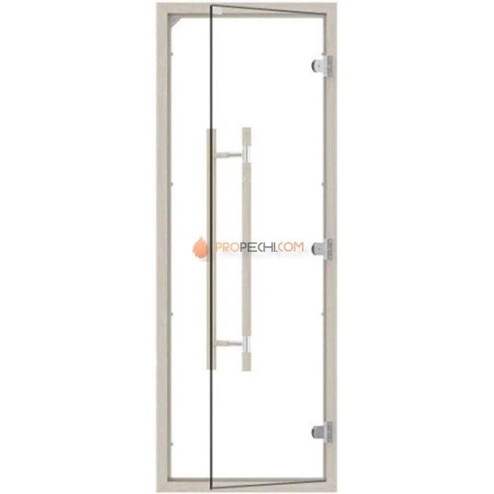 Дверь для бани стеклянная SAWO 741-4SCD-3 прозрачная 1900х700