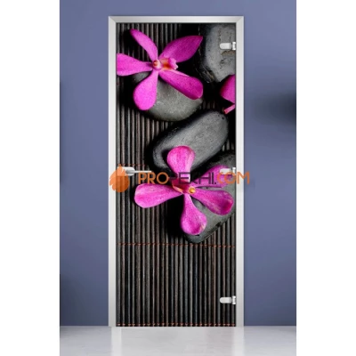 Стеклянная межкомнатная дверь DoorWood с фотопечатью Spa-07, 2000х800 мм