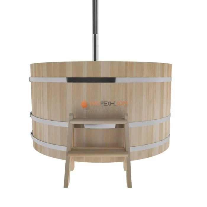 Фурако BentWood из кедра D=1.8 с наружной печкой премиум