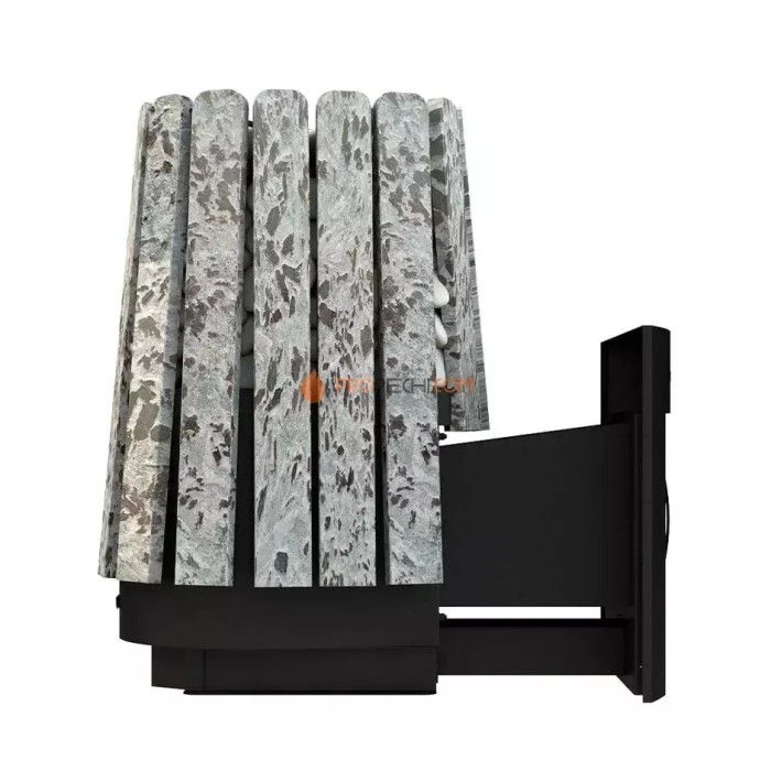 Дровяная банная печь Grill’D Cometa 350 Vega Window Max Stone Pro (Серпентинит)