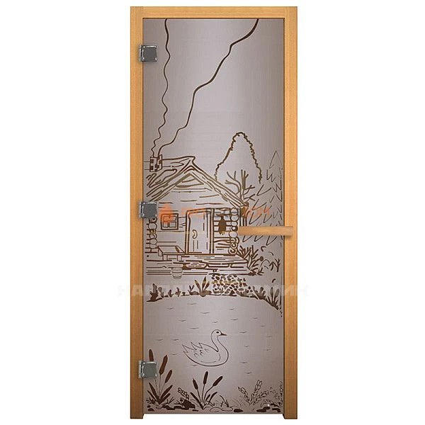 1900х700 мм "Банька" сатин матовая, левая