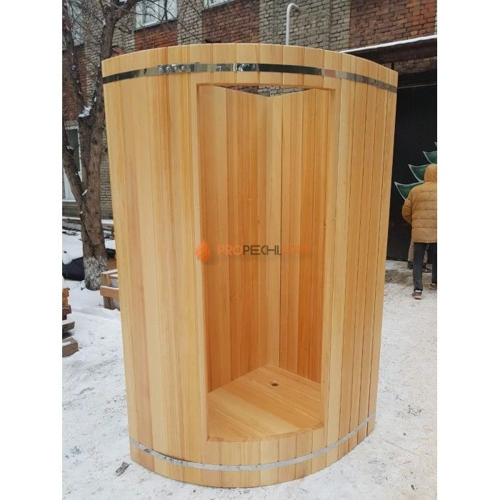 Душевая кабина НКЗ угловая, диаметр 100 см, высота 200 см