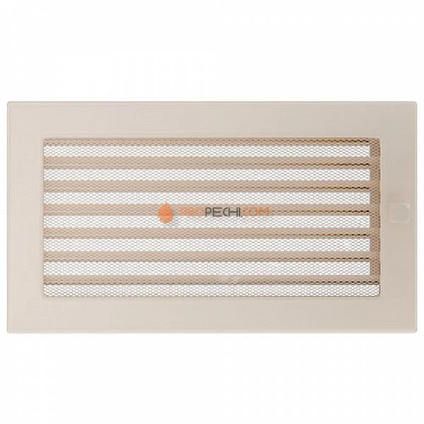 Вентиляционная решетка Kratki 17х30 с жалюзи кремовая