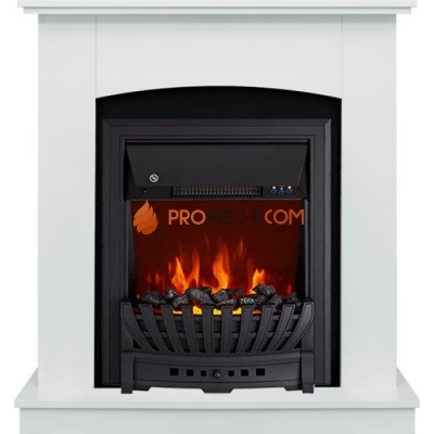 Каминокомплект Royal Flame Barcelona (разборный) - Белый с очагом Aspen Black