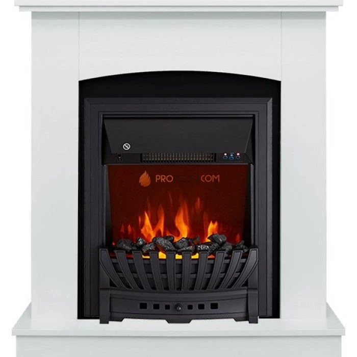 Каминокомплект Royal Flame Barcelona (разборный) - Белый с очагом Aspen Black
