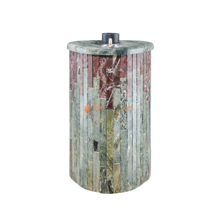 Дровяная печь для бани Ферингер Оптима До 28 м³ - Жадеит + Россо Леванте